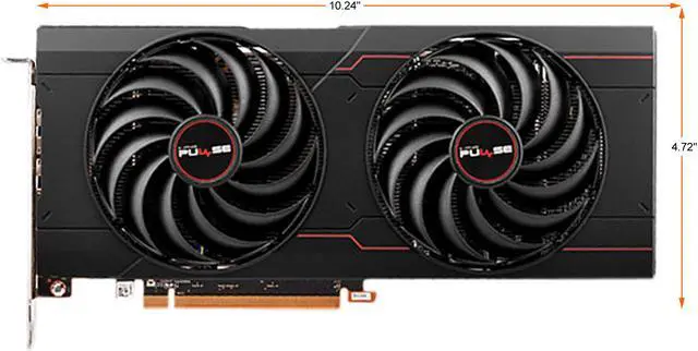 Alt view image 2 of 7 - Sapphire Pulse AMD Radeon RX 6700 XT OC Gaming Video Card, 12GB GDDR6 HDMI / Triple DP (11306-05-20G)