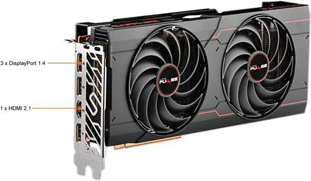Alt view image 4 of 7 - Sapphire Pulse AMD Radeon RX 6700 XT OC Gaming Video Card, 12GB GDDR6 HDMI / Triple DP (11306-05-20G)