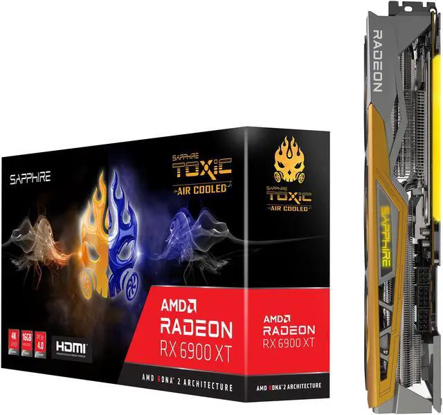 Alt view image 17 of 19 - Sapphire TOXIC AMD Radeon RX 6900 XT Air Cooled Gaming Graphics Card with 16GB GDDR6, AMD RDNA 2 (11308-11-20G)
