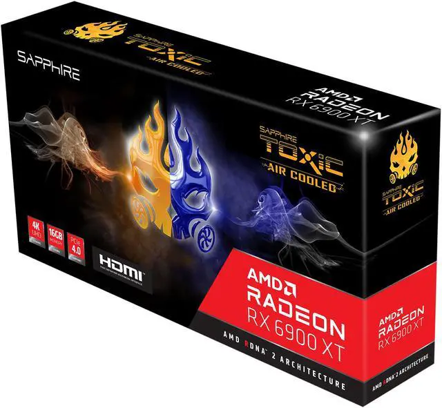 Alt view image 19 of 19 - Sapphire TOXIC AMD Radeon RX 6900 XT Air Cooled Gaming Graphics Card with 16GB GDDR6, AMD RDNA 2 (11308-11-20G)