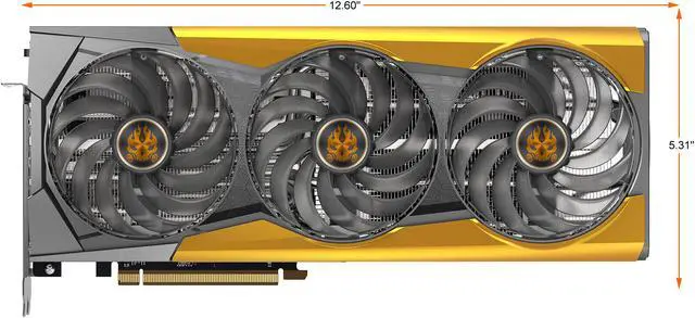 Alt view image 2 of 19 - Sapphire TOXIC AMD Radeon RX 6900 XT Air Cooled Gaming Graphics Card with 16GB GDDR6, AMD RDNA 2 (11308-11-20G)