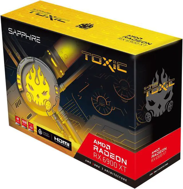 Alt view image 15 of 15 - SAPPHIRE Toxic Radeon RX 6900 XT 16GB GDDR6 PCI Express 4.0 ATX Graphics Card 11308-13-20G