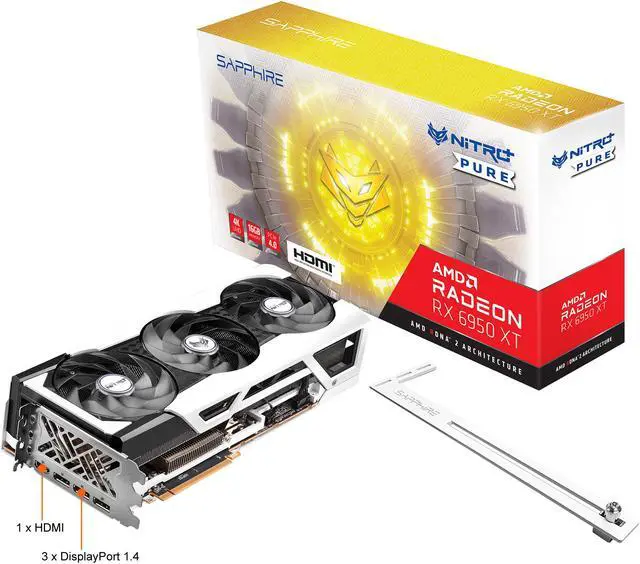 Alt view image 6 of 6 - SAPPHIRE NITRO+ PURE Radeon RX 6950 XT 16GB GDDR6 PCI Express 4.0 ATX Video Card 11317-04-20G