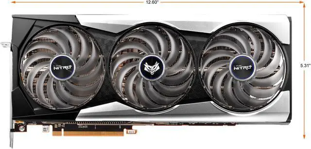 Alt view image 2 of 8 - SAPPHIRE NITRO+ Radeon RX 6950 XT 16GB GDDR6 PCI Express 4.0 ATX Graphics Card 11317-02-20G