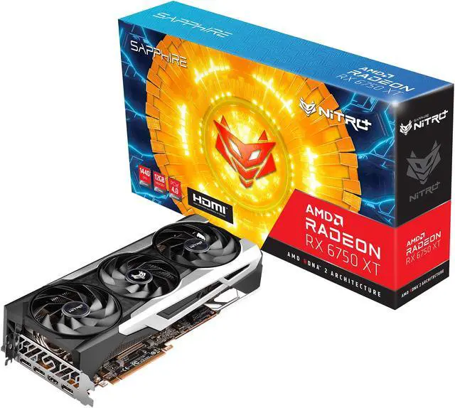 Alt view image 7 of 7 - SAPPHIRE NITRO+ Radeon RX 6750 XT 12GB GDDR6 PCI Express 4.0 ATX Graphics Card 11318-01-20G