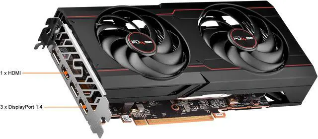 Alt view image 5 of 6 - SAPPHIRE PULSE Radeon RX 6650 XT 8GB GDDR6 PCI Express 4.0 ATX Graphics Card 11319-03-20G