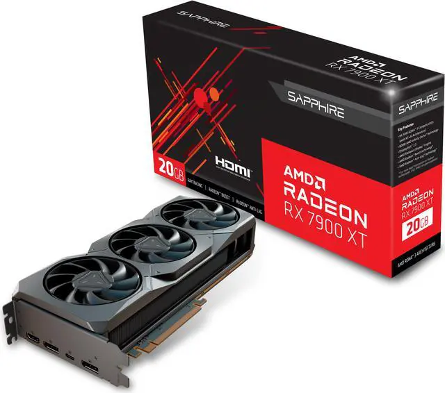 Alt view image 9 of 9 - SAPPHIRE Radeon RX 7900 XT 20GB GDDR6 PCI Express 4.0 Graphics Card 21323-01-20G