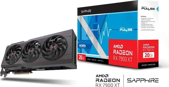 Alt view image 10 of 10 - SAPPHIRE PULSE Radeon RX 7900 XT 20GB GDDR6 PCI Express 4.0 x16 ATX Graphics Card 11323-02-20G