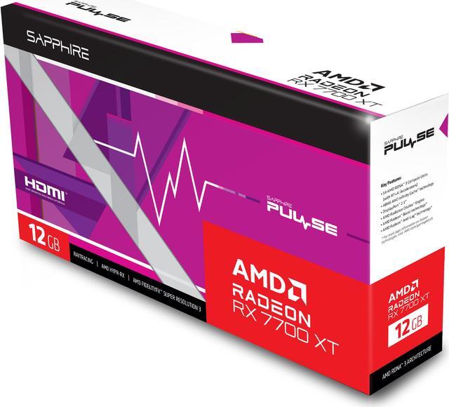 Alt view image 7 of 10 - SAPPHIRE PULSE Radeon RX 7700 XT 12GB GDDR6 PCI Express 4.0 x16 Graphics Card 11335-04-20G
