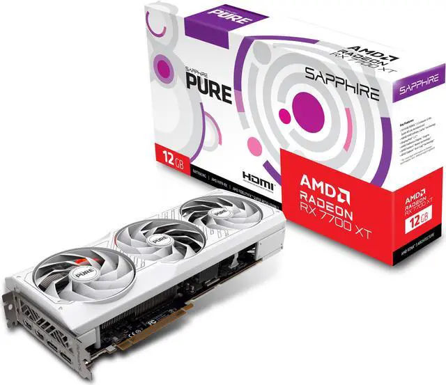 Alt view image 7 of 8 - SAPPHIRE PURE Radeon RX 7700 XT 12GB GDDR6 PCI Express 4.0 x16 Graphics Card 11335-03-20G