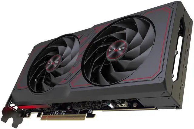 Alt view image 4 of 9 - SAPPHIRE PULSE Radeon RX 7600 XT 16GB GDDR6 PCI Express 4.0 x8 ATX Graphics Card 11339-04-20G