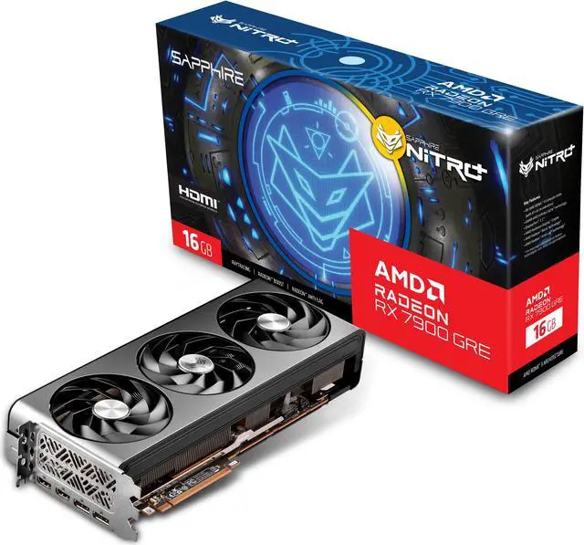 Alt view image 8 of 8 - SAPPHIRE NITRO+ Radeon RX 7900 GRE 16GB GDDR6 PCI Express 4.0 x16 ATX Graphics Card 11325-02-20G