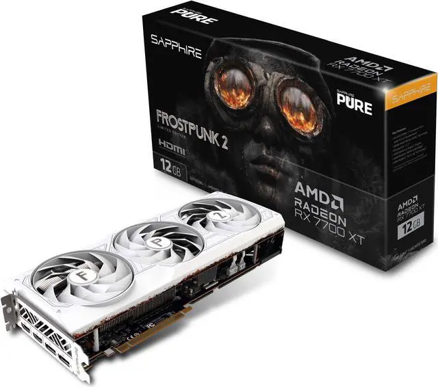 Alt view image 9 of 10 - SAPPHIRE PURE Radeon RX 7700 XT Frostpunk 2 Edition Video Card 11335-08-50G