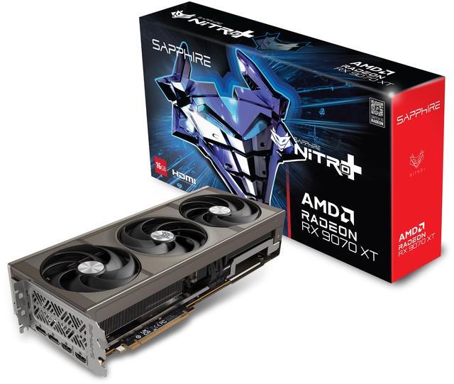 Alt view image 7 of 8 - SAPPHIRE NITRO+ Radeon RX 9070 XT 16GB GDDR6 PCI Express 5.0 x16 ATX Graphics Card 11348-01-20G