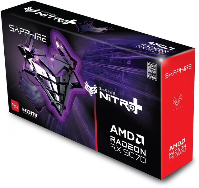 Alt view image 6 of 8 - SAPPHIRE NITRO+ Radeon RX 9070 16GB GDDR6 PCI Express 5.0 x16 ATX Graphics Card 11349-01-20G