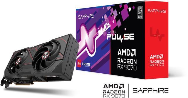 Alt view image 8 of 8 - SAPPHIRE PULSE Radeon RX 9070 16GB GDDR6 PCI Express 5.0 x16 ATX Graphics Card 11349-03-20G