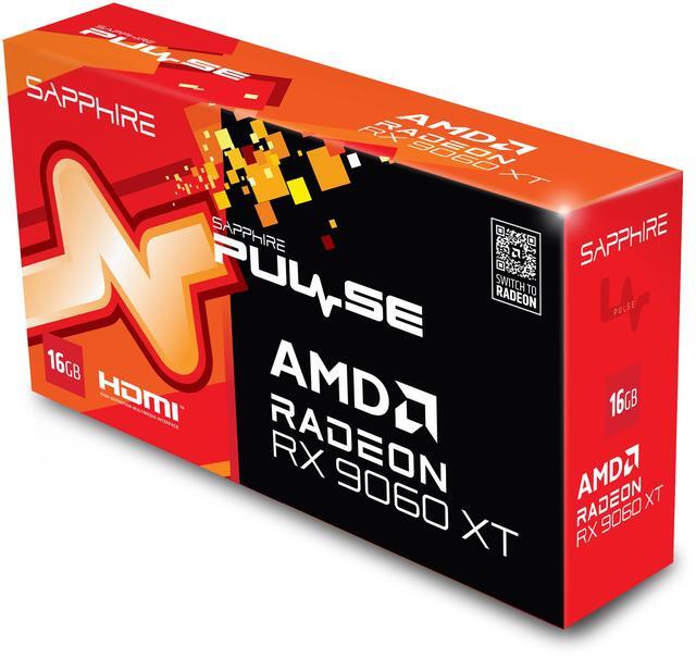 Alt view image 6 of 9 - SAPPHIRE PULSE Radeon RX 9060 XT 16GB GDDR6 PCI Express 5.0 x16 ATX Graphics Card 11350-03-20G