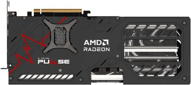 Alt view image 5 of 5 - SAPPHIRE Radeon RX 9070 XT 16GB GDDR6 PCI Express 5.0 x16 ATX Graphics Card 11348-03CPO