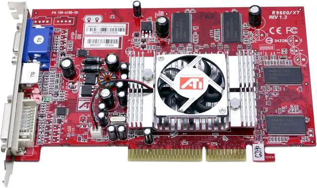 Alt view image 2 of 5 - GECUBE Radeon 9600PRO 128MB DDR AGP 4X/8X Graphics Card R9600-PRO C3H