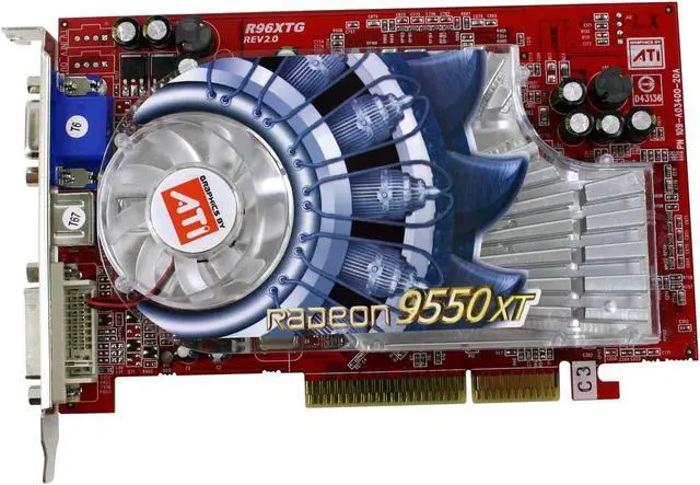 Alt view image 2 of 5 - GECUBE Radeon 9550 128MB DDR AGP 4X/8X Graphics Card GC-R9550GU-C3