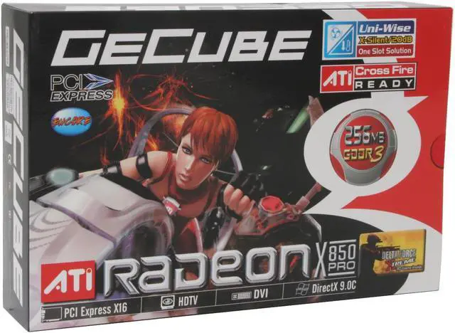Alt view image 7 of 7 - GECUBE Radeon X850PRO 256MB GDDR3 PCI Express x16 Graphics Card GC-RX850PG3-D3