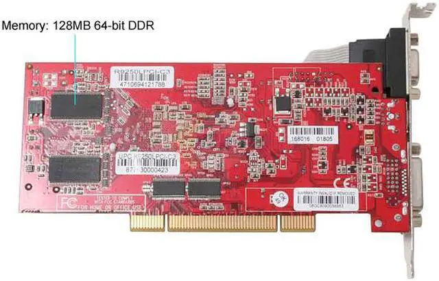 Alt view image 3 of 5 - GECUBE Radeon 9250 128MB DDR PCI Graphics Card GC-R9250LPCI-C3