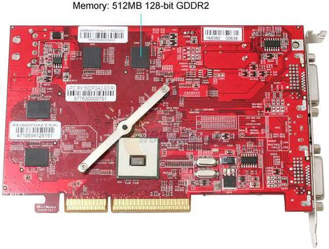 Alt view image 5 of 8 - GECUBE Radeon X1600PRO 512MB GDDR2 AGP 4X/8X Graphics Card GC-RX1600PGA2-E3R