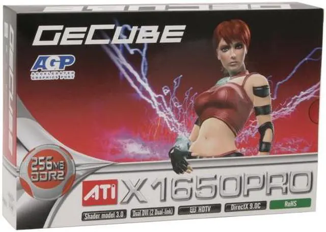 Alt view image 7 of 7 - GECUBE Radeon X1650PRO 256MB GDDR2 AGP 4X/8X Graphics Card GC-RX165GA2-D3(RoHS)