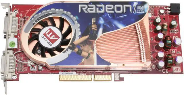 Alt view image 2 of 7 - GECUBE Radeon X1950PRO 256MB GDDR3 AGP 4X/8X Graphics Card GC- HV195PGA3-D3(R)