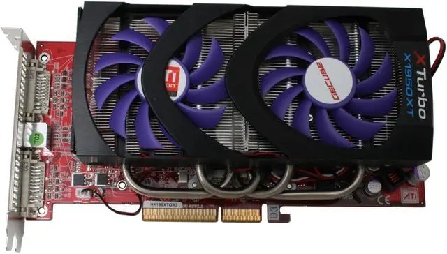 Alt view image 2 of 7 - GECUBE Radeon X1950XT 256MB GDDR3 AGP 8X Graphics Card HX195XTGA3-D3 (R)