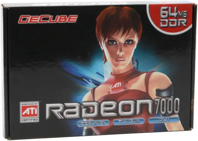 Alt view image 6 of 6 - GECUBE Radeon 7000 64MB DDR AGP 2X/4X Graphics Card GC-R7000L-B3