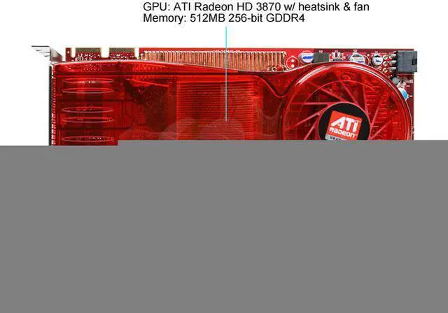 Alt view image 3 of 8 - GECUBE Radeon HD 3870 512MB GDDR4 PCI Express 2.0 x16 CrossFireX Support Graphics Card GC-HD3870XTG4-E3R