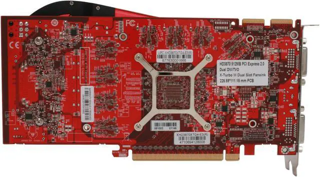 Alt view image 4 of 8 - GECUBE Radeon HD 3870 512MB GDDR4 PCI Express 2.0 x16 CrossFireX Support Graphics Card GC-XHD3870XTG4-E3