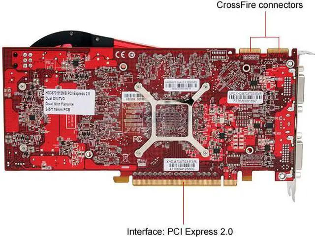 Alt view image 3 of 7 - GECUBE Radeon HD 3870 512MB GDDR3 PCI Express 2.0 x16 CrossFireX Support Graphics Card GC-XHD3870XTG3-E3