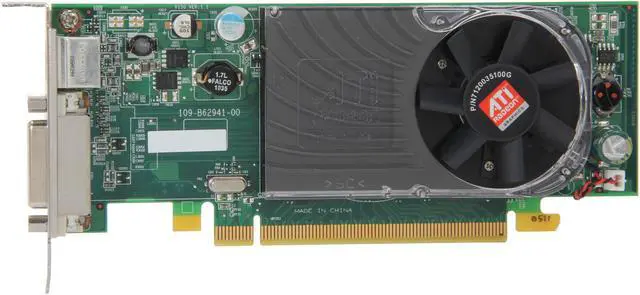 Alt view image 3 of 5 - Dell Radeon HD 3450 256MB DDR2 PCI Express x16 Graphics Card Y104D