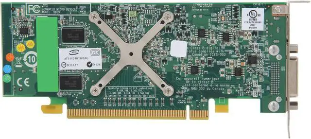 Alt view image 4 of 5 - Dell Radeon HD 3450 256MB DDR2 PCI Express x16 Graphics Card Y104D