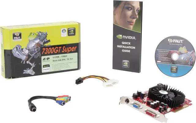Alt view image 6 of 6 - Palit GeForce 7300GT 512MB GDDR2 AGP 4X/8X Graphics Card NA+7300T+TD51