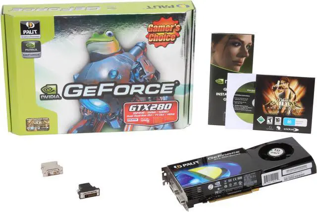 Alt view image 6 of 6 - Palit GeForce GTX 280 1GB GDDR3 PCI Express 2.0 x16 SLI Support Graphics Card NE/TX280+T305