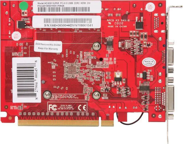 Alt view image 4 of 5 - Palit Radeon HD 3650 512MB GDDR2 PCI Express 2.0 x16 CrossFireX Support Graphics Card AE+36500+HD51