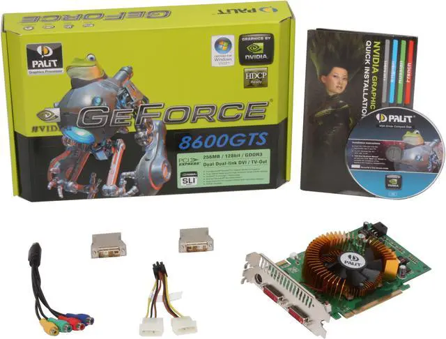 Alt view image 6 of 6 - Palit GeForce 8600 GTS 256MB GDDR3 PCI Express x16 SLI Support Graphics Card NE/86GTS+T321