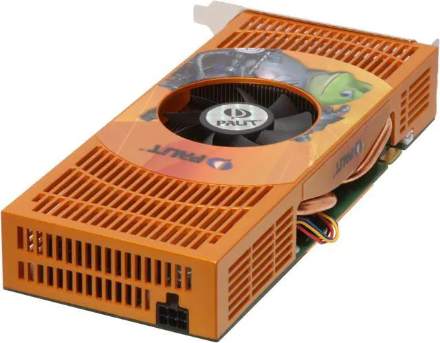 Alt view image 5 of 6 - Palit GeForce 9800 GT 1GB GDDR3 PCI Express 2.0 x16 SLI Support Graphics Card NE/9800TXT302
