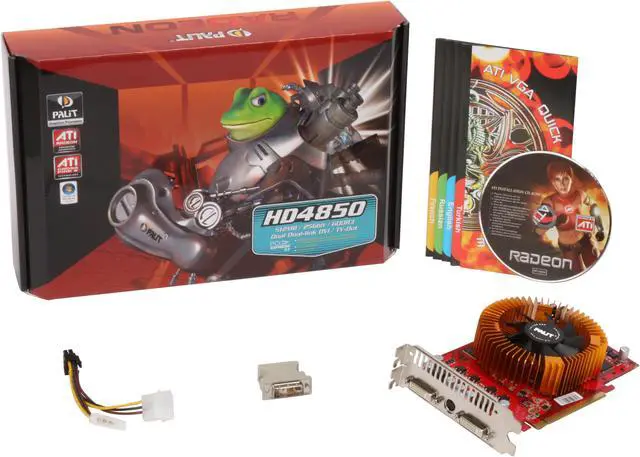 Alt view image 6 of 6 - Palit Radeon HD 4850 512MB GDDR3 PCI Express 2.0 x16 CrossFireX Support Graphics Card XAE/48500+T352