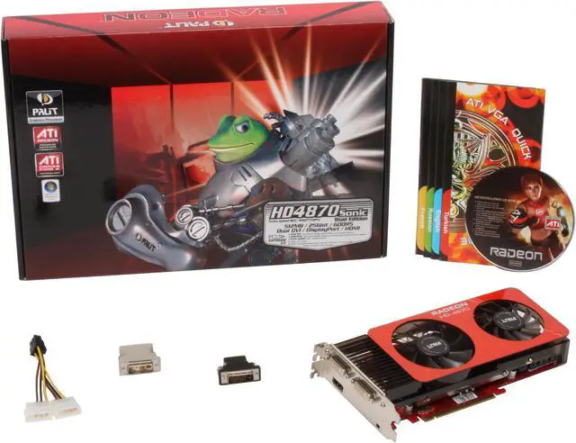 Alt view image 6 of 6 - Palit Radeon HD 4870 512MB GDDR5 PCI Express 2.0 x16 CrossFireX Support Graphics Card AE=4870S+0452