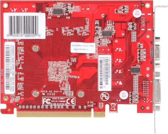 Alt view image 4 of 5 - Palit GeForce 9500 GT 1GB DDR2 PCI Express 2.0 x16 Graphics Card NE29500THHD01