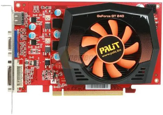 Alt view image 3 of 5 - Palit GeForce GT 240 1GB GDDR5 PCI Express 2.0 x16 Graphics Card NE5T240SFHD01