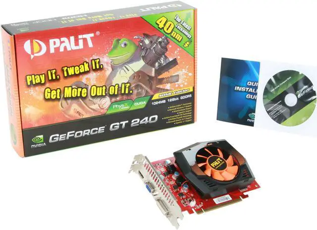 Alt view image 5 of 5 - Palit GeForce GT 240 1GB GDDR5 PCI Express 2.0 x16 Graphics Card NE5T240SFHD01