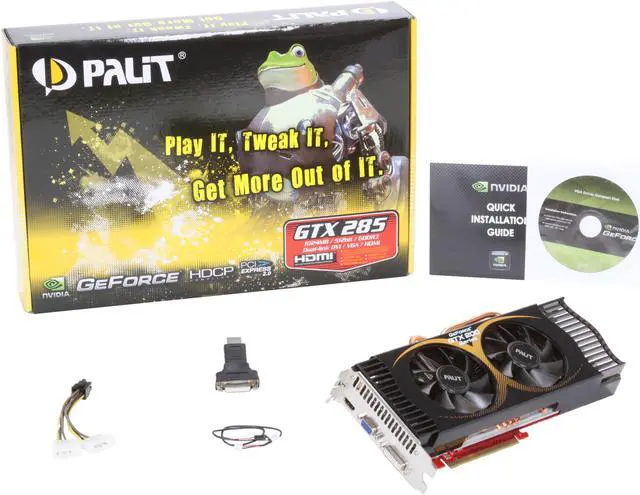 Alt view image 6 of 6 - Palit GeForce GTX 285 1GB GDDR3 PCI Express 2.0 x16 SLI Support Graphics Card NE3TX285FHD05