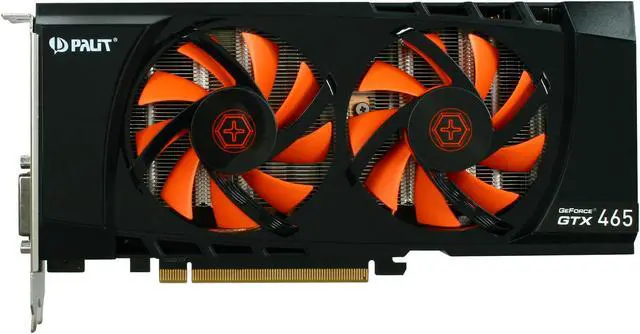 Alt view image 3 of 6 - Palit GeForce GTX 465 (Fermi) 1GB GDDR5 PCI Express 2.0 x16 SLI Support Graphics Card NE5TX465F1002