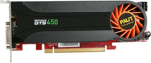 Alt view image 3 of 6 - Palit GeForce GTS 450 (Fermi) 1GB GDDR5 PCI Express 2.0 x16 Low Profile Ready Graphics Card NE5S4500F0601