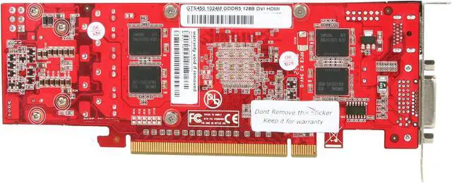 Alt view image 4 of 6 - Palit GeForce GTS 450 (Fermi) 1GB GDDR5 PCI Express 2.0 x16 Low Profile Ready Graphics Card NE5S4500F0601